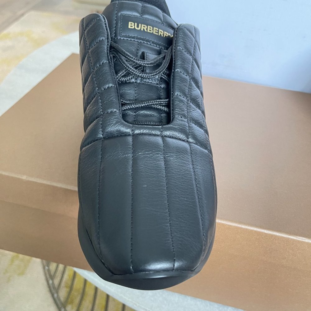Burberry Men's‎ TNR Classic Quilted Leather Sneaker Black, Size 45 - Picture 12 of 16